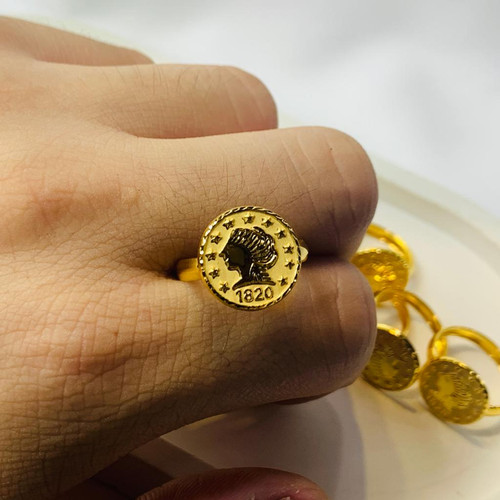 Detail Model Cincin Emas Koin Nomer 53
