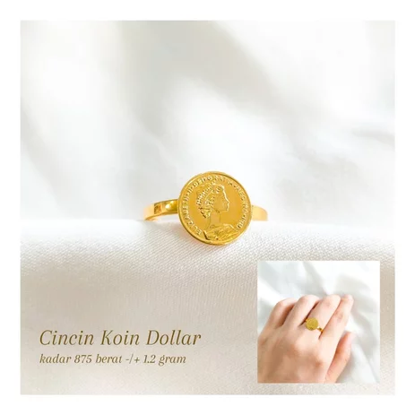 Detail Model Cincin Emas Koin Nomer 54