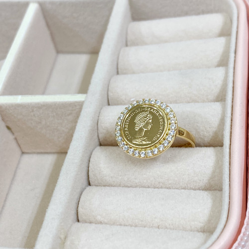 Detail Model Cincin Emas Koin Nomer 8