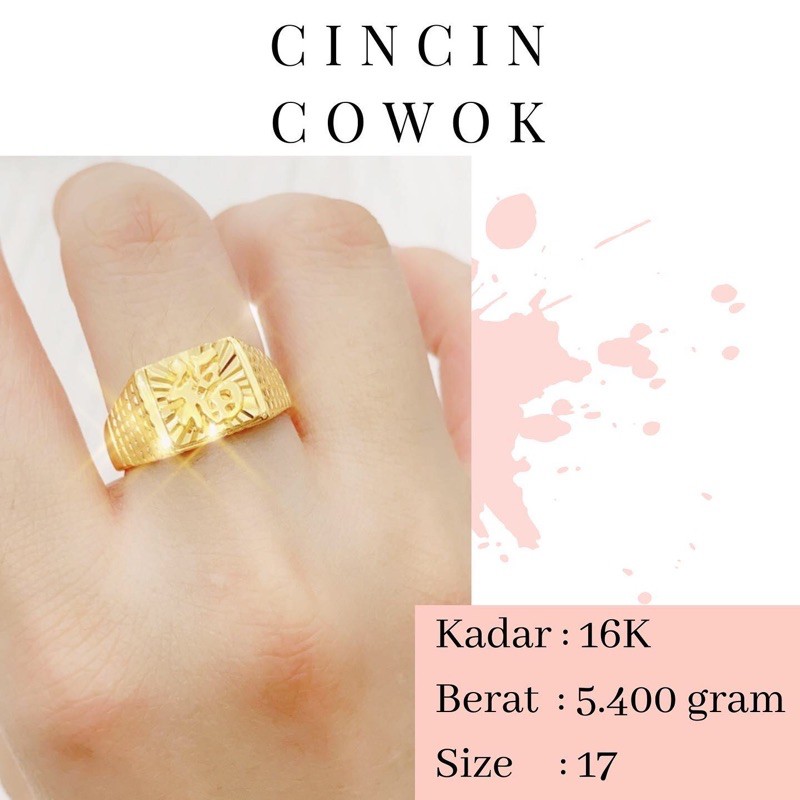 Detail Model Cincin Emas Laki Laki Terbaru Nomer 25