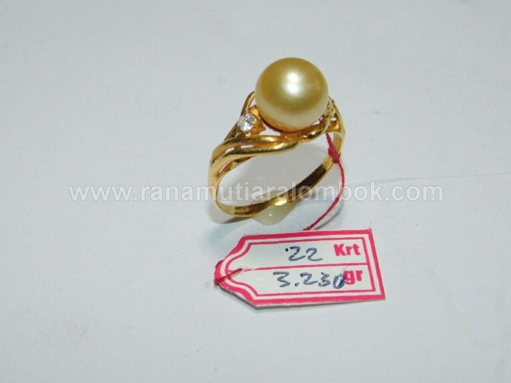 Detail Model Cincin Emas Mutiara Terbaru Nomer 18