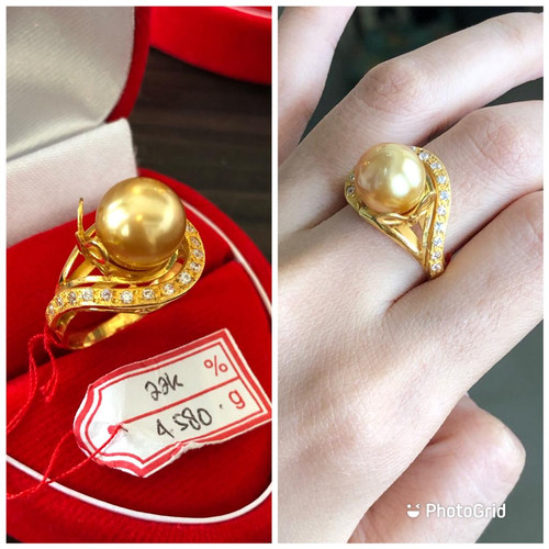 Detail Model Cincin Emas Mutiara Terbaru Nomer 48