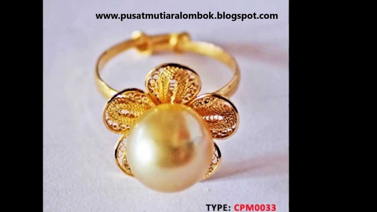 Detail Model Cincin Emas Mutiara Terbaru Nomer 55