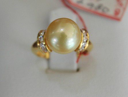 Detail Model Cincin Emas Mutiara Terbaru Nomer 56