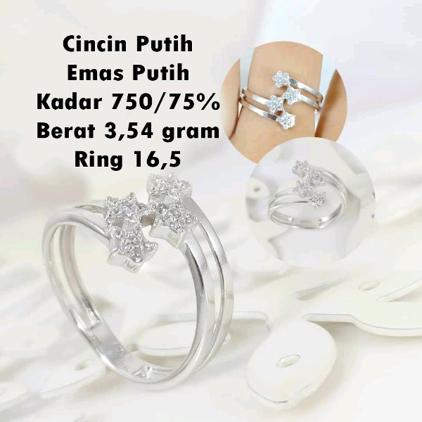 Detail Model Cincin Emas Putih Nomer 53