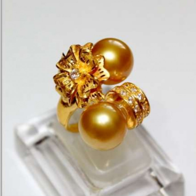 Detail Model Cincin Mutiara Emas Nomer 13