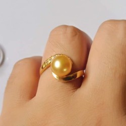 Detail Model Cincin Mutiara Emas Nomer 49