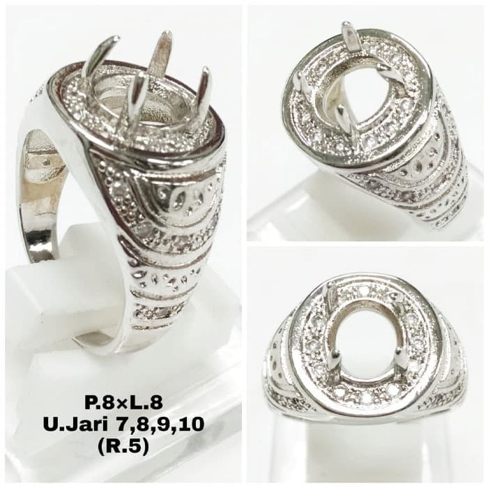 Detail Model Cincin Perak Batu Akik Pria Nomer 18