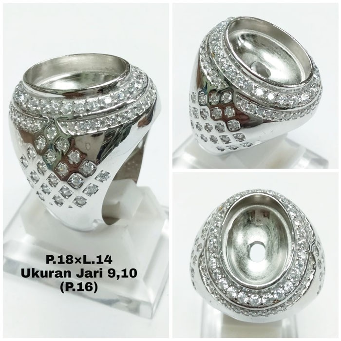 Detail Model Cincin Perak Batu Akik Pria Nomer 49