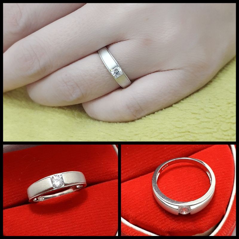 Detail Model Cincin Perak Simple Nomer 30