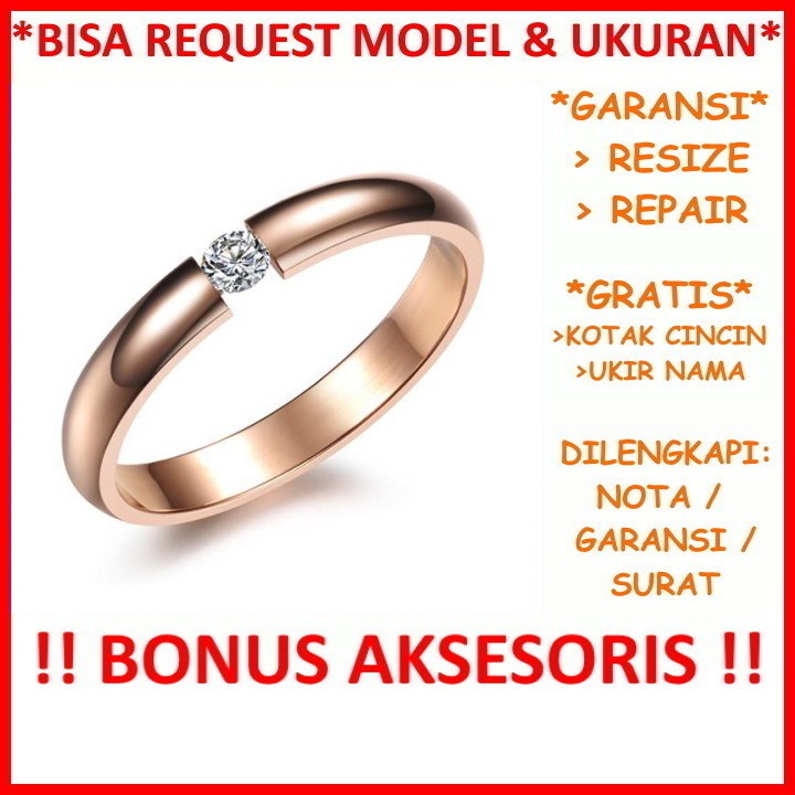 Detail Model Cincin Rose Gold Terbaru Nomer 48