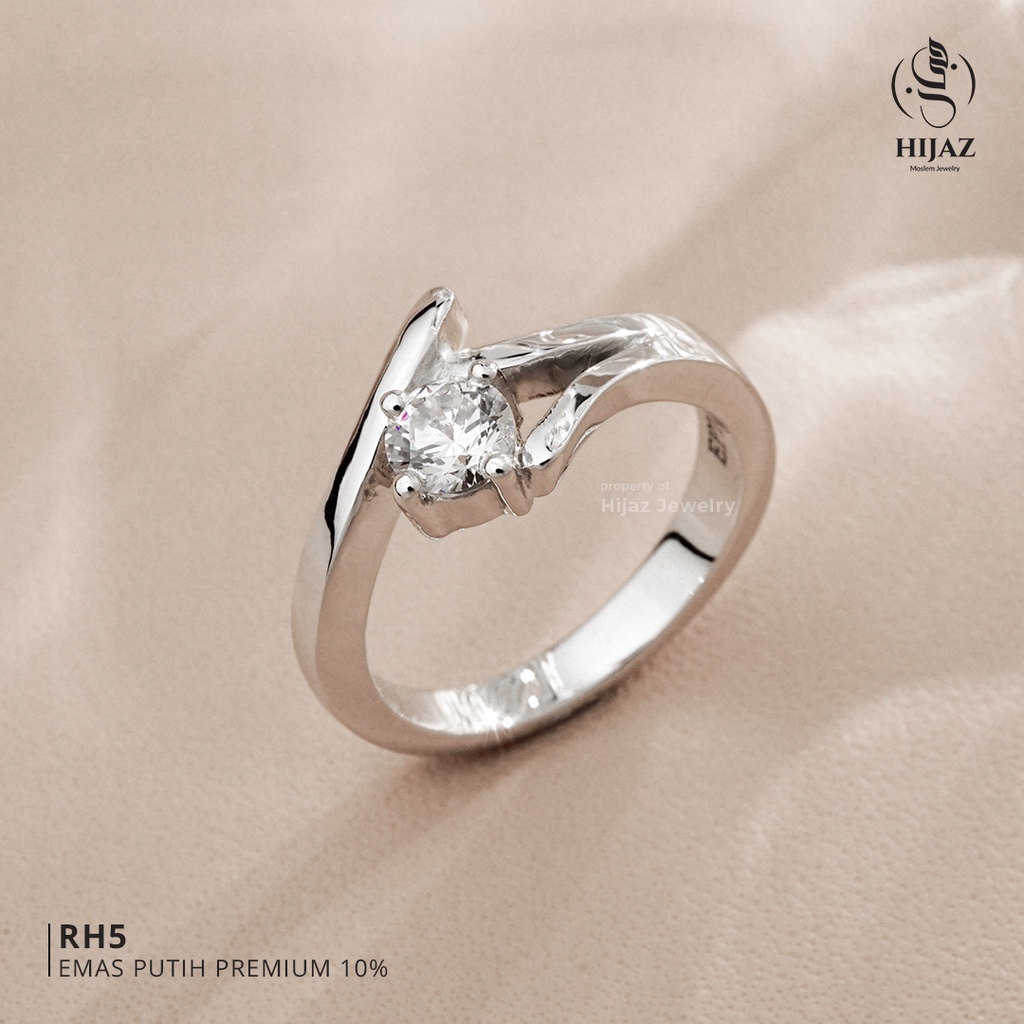 Detail Model Cincin Tunangan Emas Putih Terbaru Nomer 38