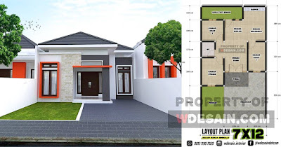 Detail Model Dan Denah Rumah Minimalis 3 Kamar Nomer 53