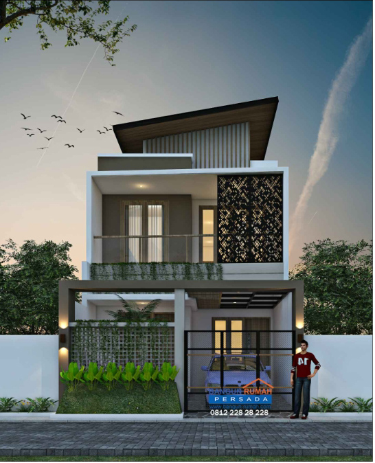 Detail Model Desain Rumah 2 Lantai Nomer 21