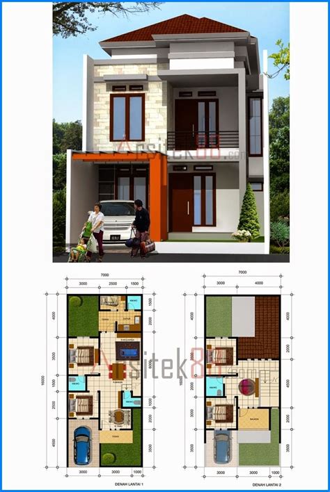 Detail Model Desain Rumah 2 Lantai Nomer 38