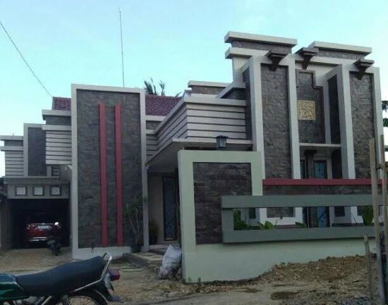 Detail Model Dinding Depan Rumah Minimalis Nomer 9