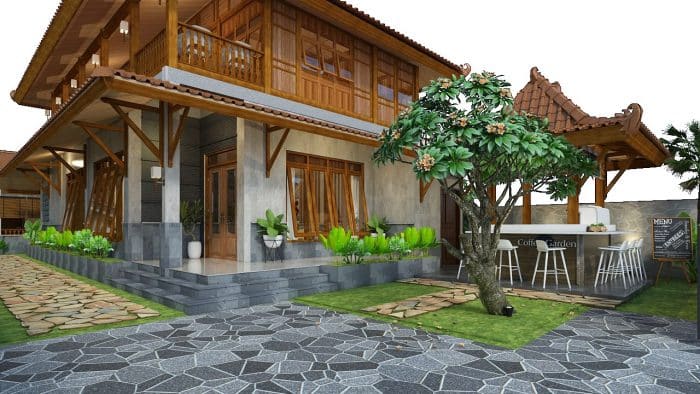 Detail Model Dinding Rumah Kayu Nomer 57