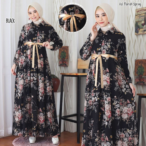 Detail Model Gamis Bunga Terbaru 2020 Nomer 20