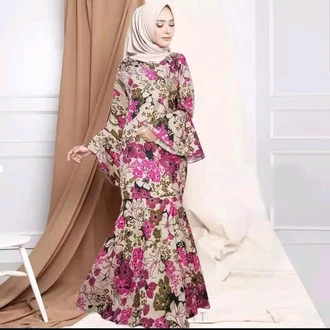 Detail Model Gamis Duyung Nomer 37