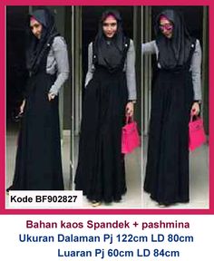 Detail Model Gamis Kain Kaos Nomer 8