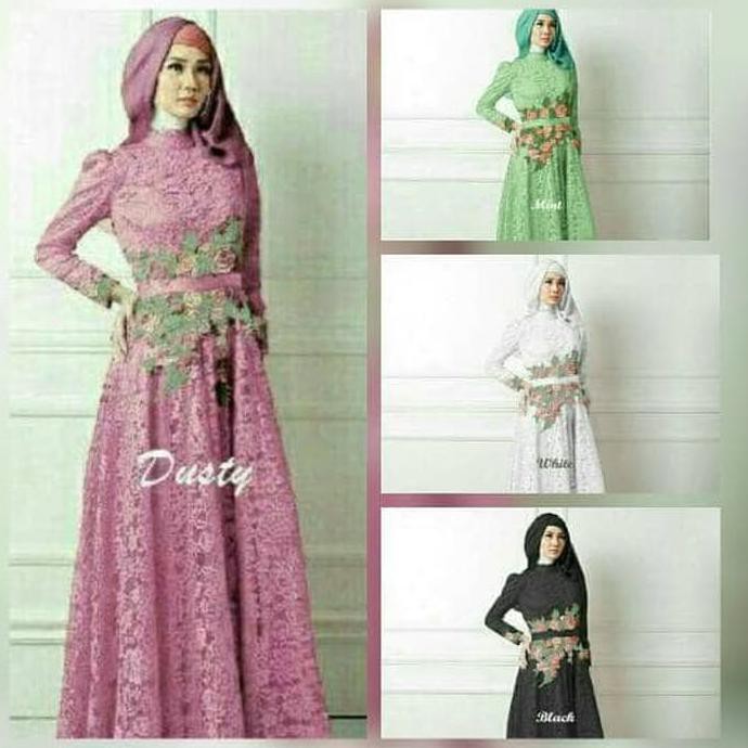 Detail Model Gamis Lebaran 2017 Nomer 24