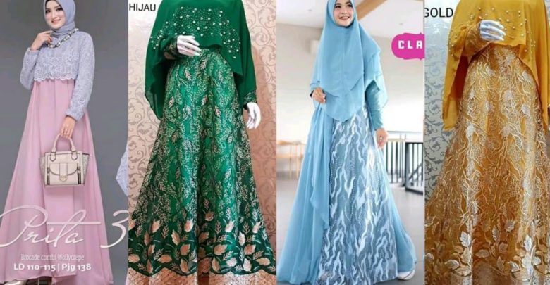 Detail Model Gamis Lebaran 2017 Nomer 42