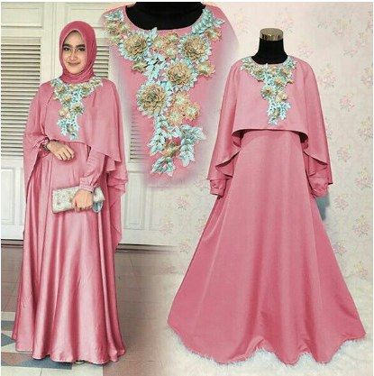 Detail Model Gamis Pesta 2017 Nomer 46