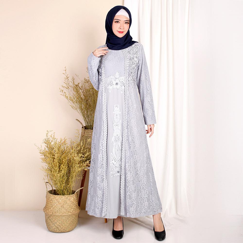 Detail Model Gamis Renda Nomer 19