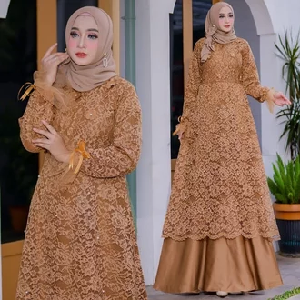 Detail Model Gamis Renda Nomer 21