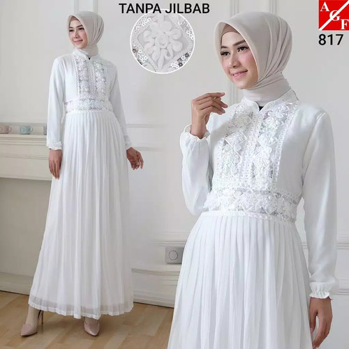 Detail Model Gamis Renda Nomer 34