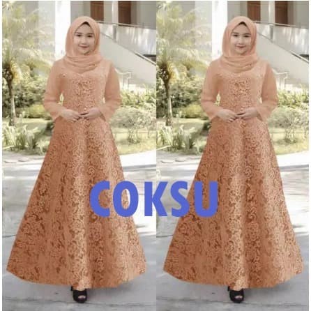 Detail Model Gamis Renda Nomer 39