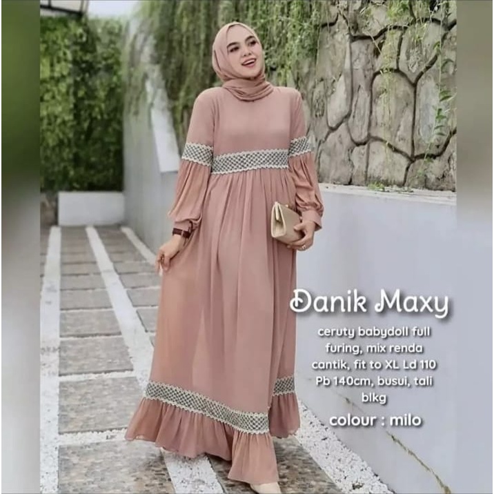 Detail Model Gamis Renda Nomer 5