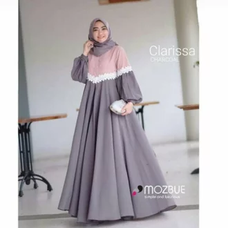 Detail Model Gamis Renda Nomer 51