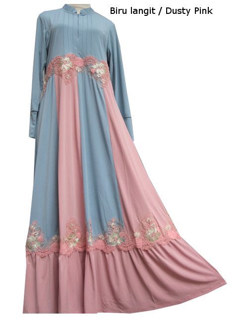 Detail Model Gamis Renda Nomer 53
