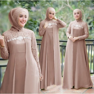 Detail Model Gamis Renda Nomer 10