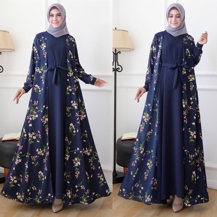 Detail Model Gamis Rompi Terbaru Nomer 14