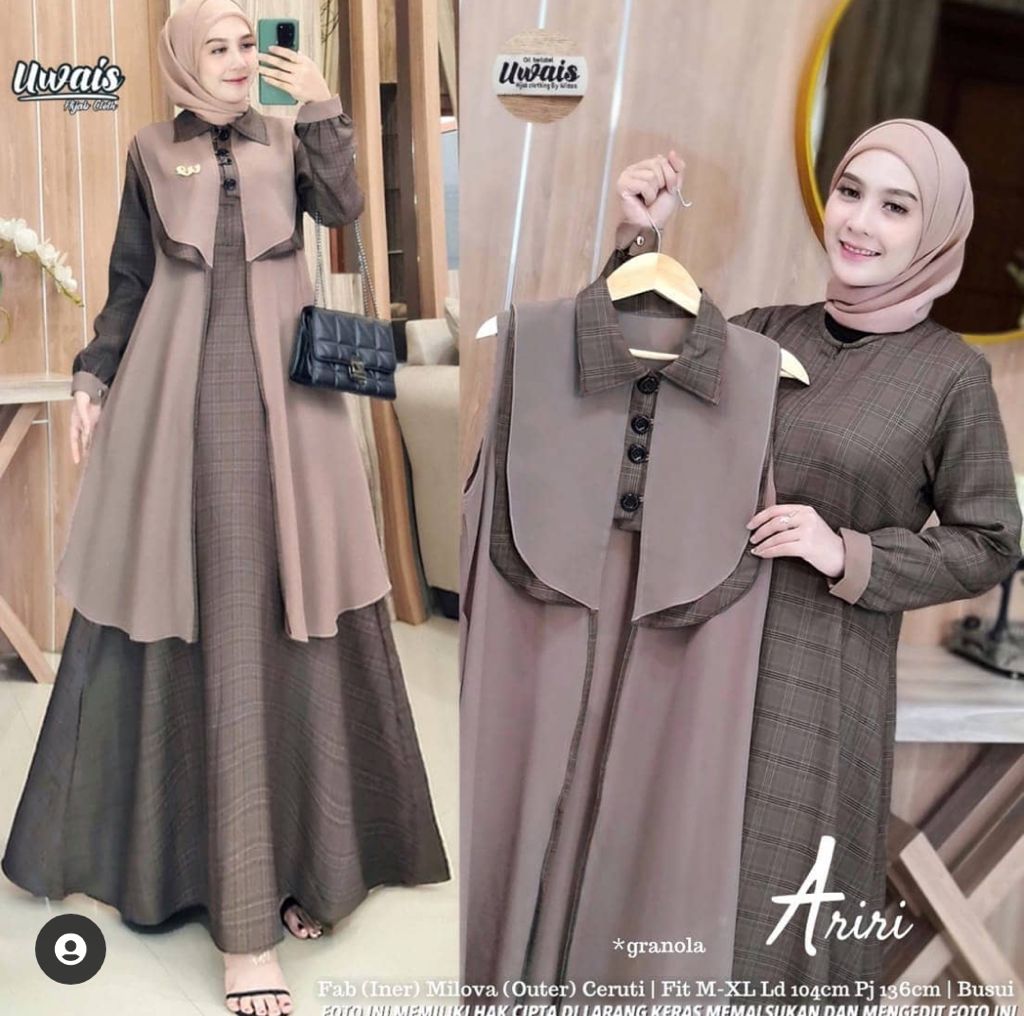 Detail Model Gamis Rompi Terbaru Nomer 20