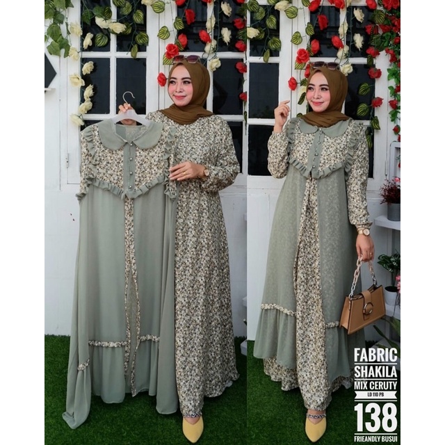 Detail Model Gamis Rompi Terbaru Nomer 35