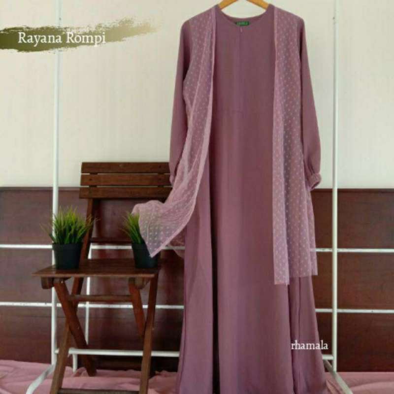 Detail Model Gamis Rompi Terbaru Nomer 42