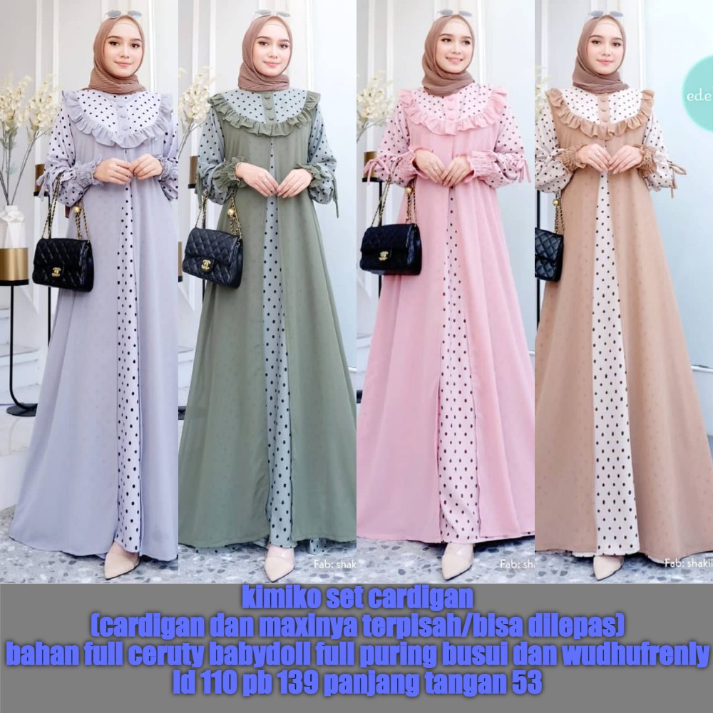 Detail Model Gamis Rompi Terbaru Nomer 44