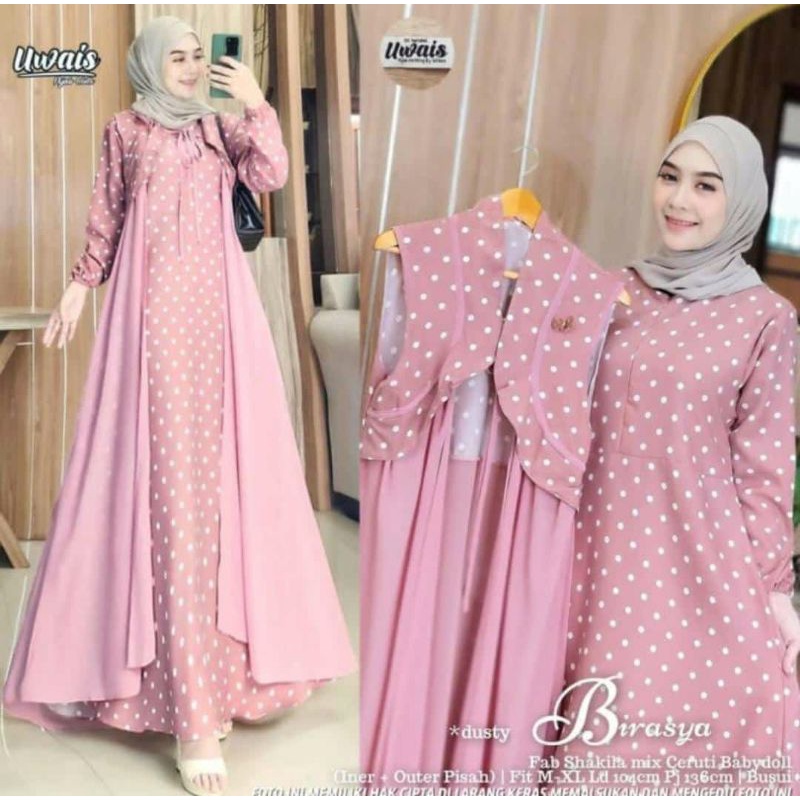 Detail Model Gamis Rompi Terbaru Nomer 7