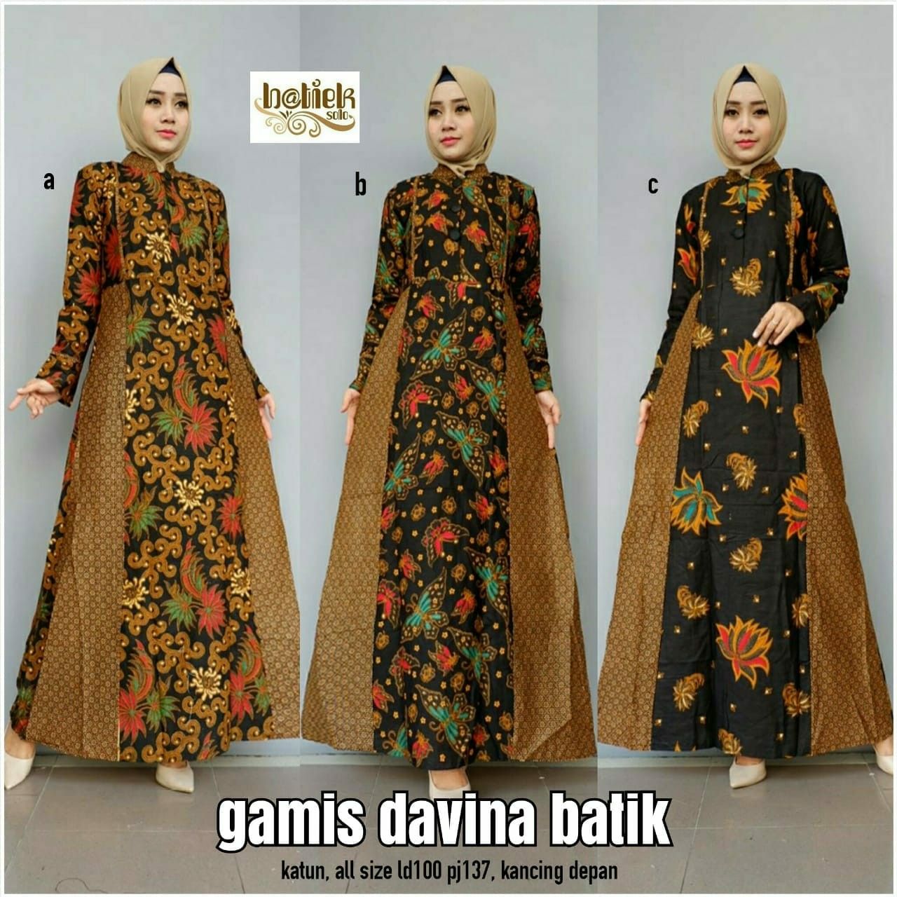 Detail Model Gamis Sasirangan Nomer 2