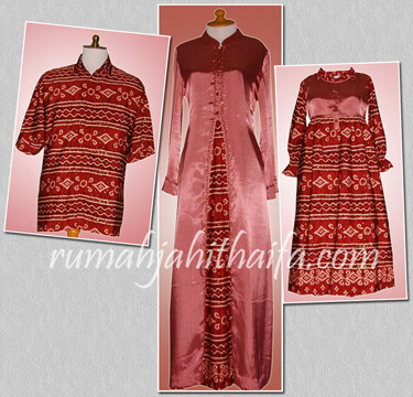 Detail Model Gamis Sasirangan Nomer 23