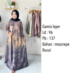 Detail Model Gamis Sasirangan Nomer 25