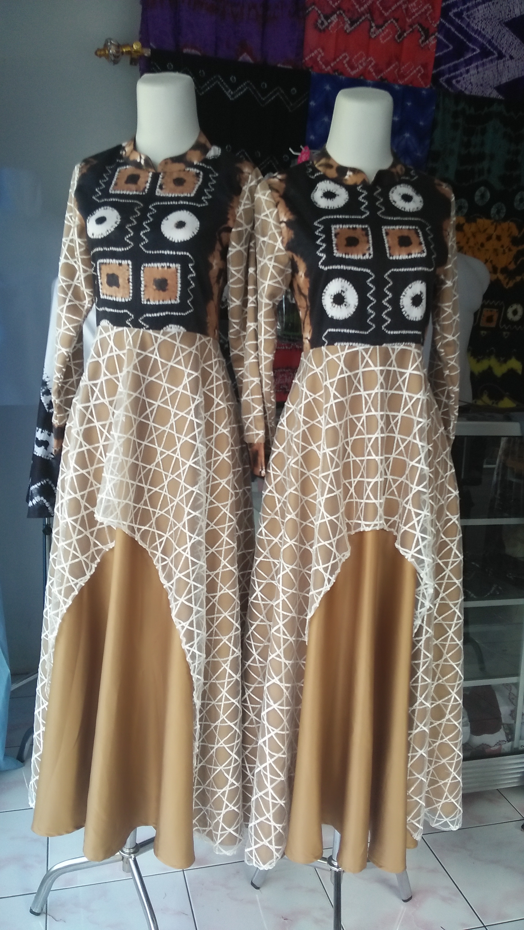 Detail Model Gamis Sasirangan Nomer 4