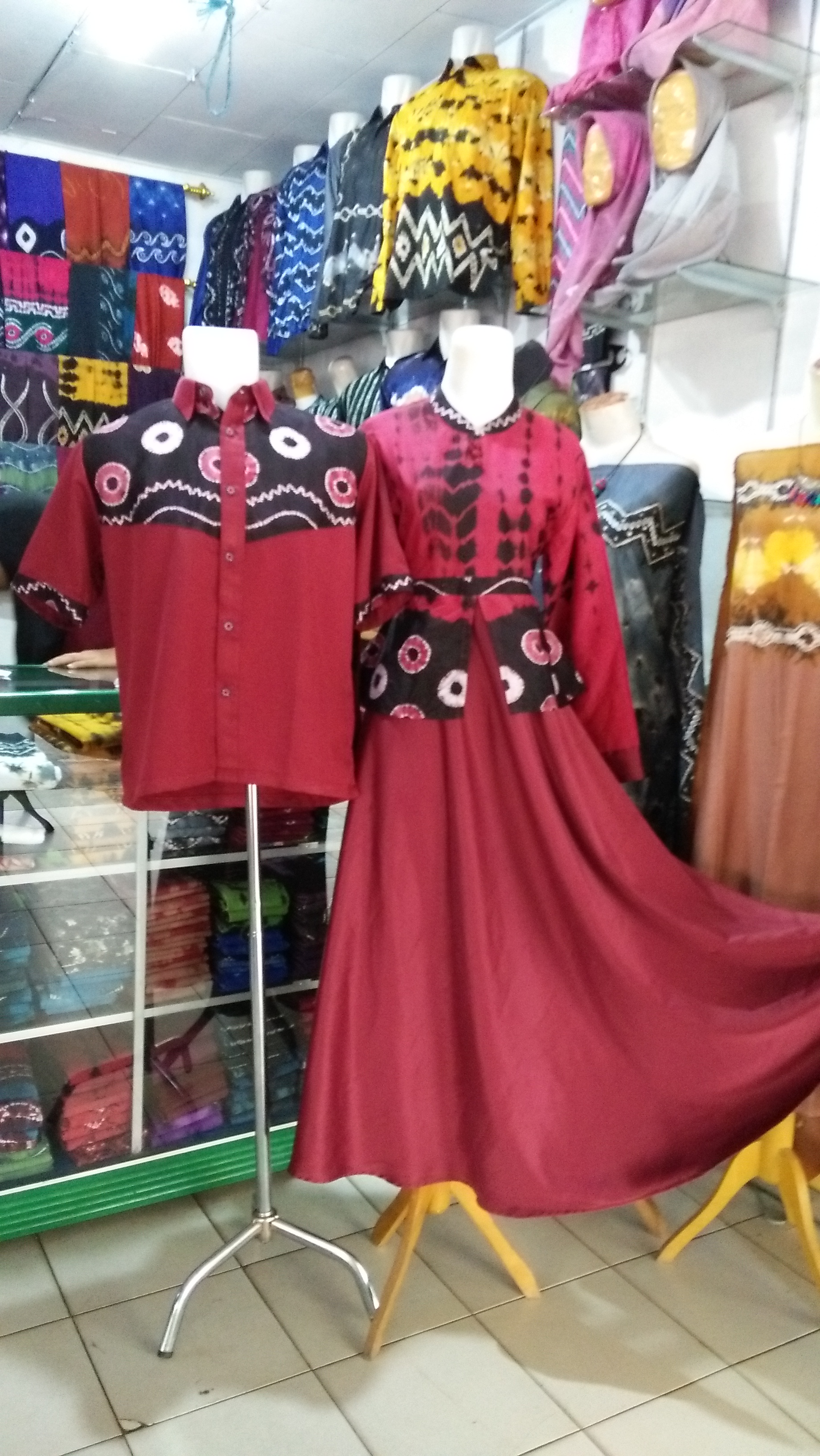 Detail Model Gamis Sasirangan Nomer 45