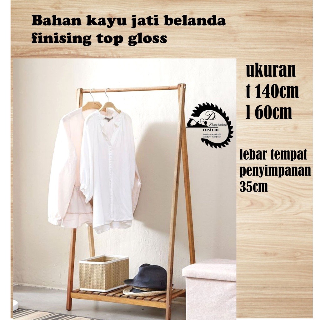 Detail Model Gantungan Baju Dari Kayu Nomer 27