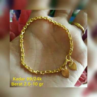 Detail Model Gelang Emas Batu Wanita Terbaru Nomer 32