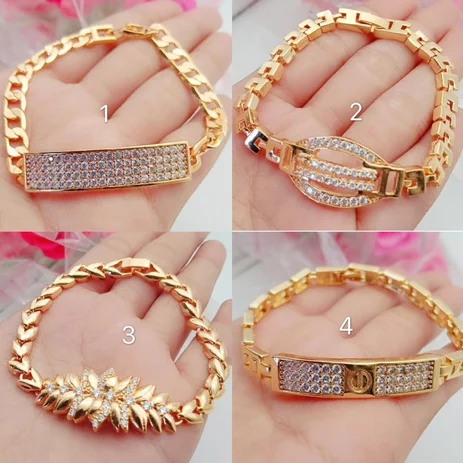 Detail Model Gelang Emas Batu Wanita Terbaru Nomer 40