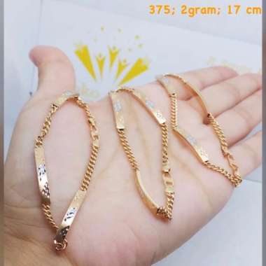 Detail Model Gelang Emas Batu Wanita Terbaru Nomer 58